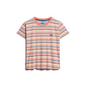 w1011428a-mro-t-shirt-ajuste-a-rayures-femme-superdry-essential-logo-rayures-corail-coucher-de-soleil