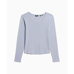 w1011489a-5aw-t-shirt-manches-longues-finement-cotele-et-encolure-degagee-femme-superdry-bleu-maree