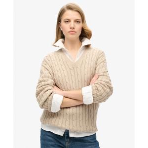 w6110588a-1lg-pull-oversize-torsade-a-col-v-femme-superdry-beige-avoine