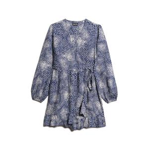 w8011822a-c8s-robe-portefeuille-courte-manches-longues-imprimee-femme-superdry-bleu-marine-a-petites-fleurs-dispersees