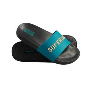 wf310199a-9wk-claquettes-de-piscine-femme-superdry-noir-turquoise-lac-profond-or-metallise