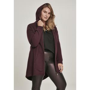 tb1075-02243-u-parka-femme-grandes-tailles-urban-classic-sweat-rouge-fonce