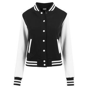 tb218-00050-u-veste-teddy-femme-grandes-tailles-urban-classic-2-tone-college-sweat-noir-blanc