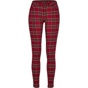 pantalon-femme-urban-classic-skinny-tartan-gt-rouge-noir