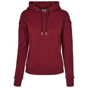tb2984-00606-u-sweatshirt-a-capuche-femme-urban-classics-organic-grandes-tailles-bordeaux