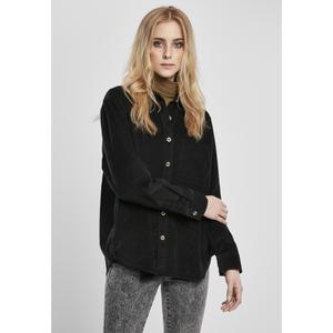tb3755-00007-u-chemise-femme-urban-classics-corduroy-oversized-grandes-tailles-noir