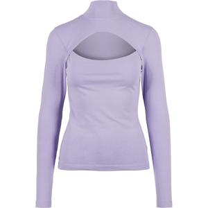 tb4513-00928-u-t-shirt-col-roule-manches-longues-femme-urban-classics-gt-bleu-lavande