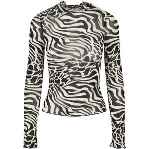 tb4519-01248-haut-col-roule-a-manches-longues-femme-urban-classics-aop-mesh-blanc-noir