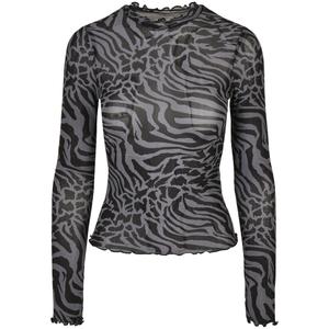 tb4519-02741-u-haut-col-roule-a-manches-longues-femme-urban-classics-aop-mesh-gt-gris-fonce-noir