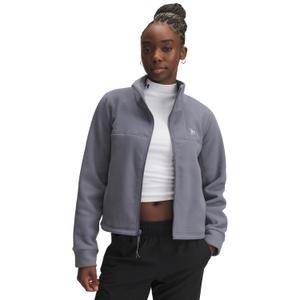 1387694-024-sweatshirt-zippe-femme-under-armour-expanse-fleece-titan-gray