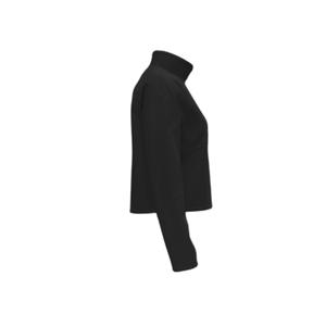 6003671-005-sweatshirt-1-2-zip-poche-kangourou-crop-femme-under-armour-unstoppable-fleece-black
