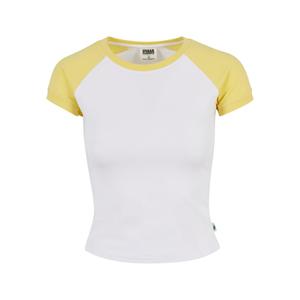 tb5075-04414-t-shirt-retro-court-extensible-femme-urban-classics-organic-blanc-jaune-clair