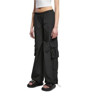 tb6044-00007-u-pantalon-cargo-nylon-large-froisse-femme-grandes-tailles-urban-classics-black