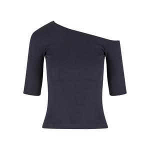tb7096-00155-t-shirt-femme-urban-classics-organic-asymmetric-rib-bleu-marine