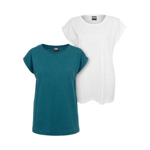 tb771a-04300-t-shirts-femme-urban-classics-extended-shoulder-x2-teal-white