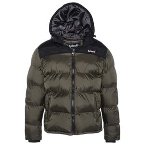 utah2-kaki-doudoune-capuche-empiecements-broderie-femme-schott-kaki