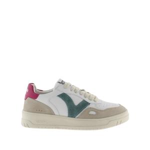 1257101-43-baskets-effet-cuir-et-cuir-fendu-victoria-seul-fucsia